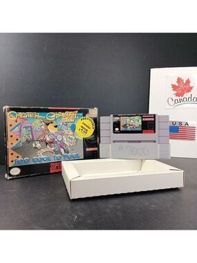BOXED Chester Cheetah Too Cool To Fool Super Nintendo SNES READ Desc. Japan